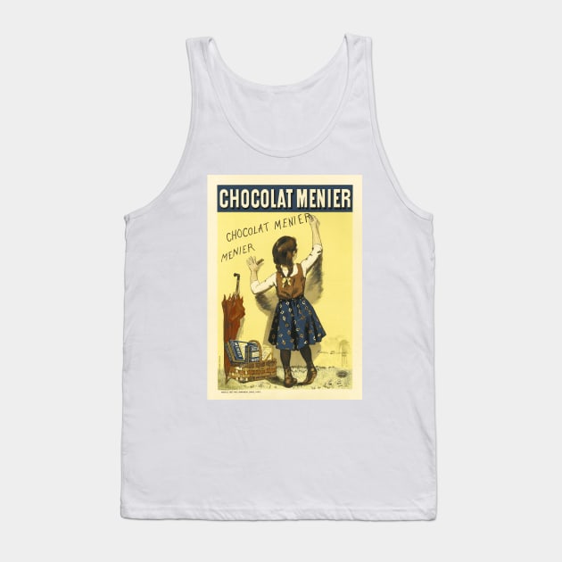 CHOCOLATE MENIER French Advertisement 1893 by Firmin Bouisset Les Maitres De L' affiche Tank Top by vintageposters